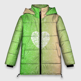 Женская зимняя куртка Oversize с принтом Сердечко АПВ 5ЗП в Новосибирске, верх — 100% полиэстер; подкладка — 100% полиэстер; утеплитель — 100% полиэстер | длина ниже бедра, силуэт Оверсайз. Есть воротник-стойка, отстегивающийся капюшон и ветрозащитная планка. 

Боковые карманы с листочкой на кнопках и внутренний карман на молнии | qr код | амулет | антивирус | антидепрессант | антистресс | градиент | зеленый | иммуномодулятор | коллаж | оберег | персиковый | сердечко | талисман