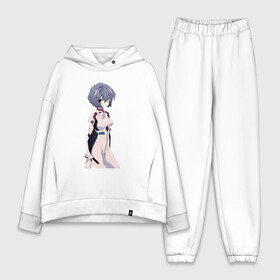 Женский костюм хлопок Oversize с принтом Ayanami Rei в Новосибирске,  |  | anime | evangelion | manga | аниме | аска | девушка | ева 20 | евангелион | манга