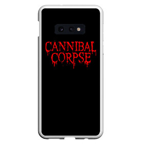 Чехол для Samsung S10E с принтом Cannibal Corpse в Новосибирске, Силикон | Область печати: задняя сторона чехла, без боковых панелей | at | back | birth | bleeding | bloodthirst | butchered | cannibal | corpse | eaten | evisceration | gallery | gore | kill | kreaton | life | mutilated | obsessed | of | slayer | sodom | spawn | suicide | the | to | tomb | unimagined | vile | 