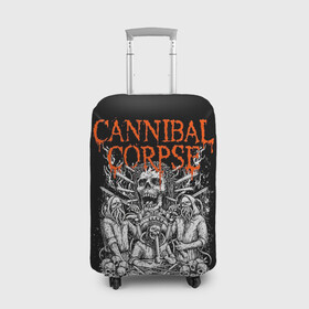 Чехол для чемодана 3D с принтом Cannibal Corpse в Новосибирске, 86% полиэфир, 14% спандекс | двустороннее нанесение принта, прорези для ручек и колес | at | back | birth | bleeding | bloodthirst | butchered | cannibal | corpse | eaten | evisceration | gallery | kill | kreaton | life | mutilated | obsessed | of | slayer | sodom | spawn | suicide | the | to | tomb | unimagined | vile | v