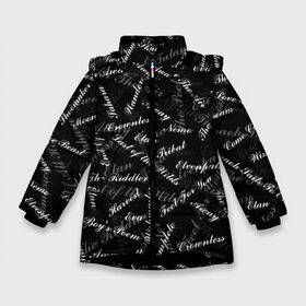 Зимняя куртка для девочек 3D с принтом Nightwish Songs / Найтвиш (Z) в Новосибирске, ткань верха — 100% полиэстер; подклад — 100% полиэстер, утеплитель — 100% полиэстер. | длина ниже бедра, удлиненная спинка, воротник стойка и отстегивающийся капюшон. Есть боковые карманы с листочкой на кнопках, утяжки по низу изделия и внутренний карман на молнии. 

Предусмотрены светоотражающий принт на спинке, радужный светоотражающий элемент на пуллере молнии и на резинке для утяжки. | music | night wish | nightwish | nuclear blast | rock | spinefarm | лого | музыка | найт виш | найтвиш | рок | симфоник метал | тарья турунен | флор янсен