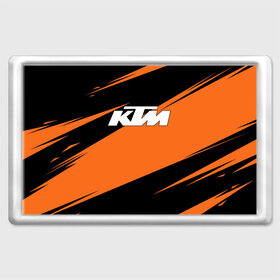 Магнит 45*70 с принтом KTM | КТМ в Новосибирске, Пластик | Размер: 78*52 мм; Размер печати: 70*45 | enduro | ktm | moto | moto sport | motocycle | orange | sportmotorcycle | ктм | мото | мото спорт | мотоспорт | оранжевый | спорт мото
