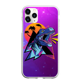 Чехол для iPhone 11 Pro Max матовый с принтом Retrowave Neon Dinosaur в Новосибирске, Силикон |  | Тематика изображения на принте: 1980 | 80s | geometry | retrowave | retrowave принт | rex | space | t rex | trex | tropical | восьмидесятые | геометрия | космос | нео | неоновый динозавр | пальмы | рекс | ретровейв | рисунок динозавра | тираннозавр | тиранозавр