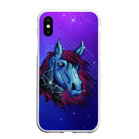 Чехол для iPhone XS Max матовый с принтом Retrowave Neon Horse в Новосибирске, Силикон | Область печати: задняя сторона чехла, без боковых панелей | 1980 | 80s | geometry | horses | pony | retrowave | retrowave принт | space | vaporwave | волшебная лошадь | восьмидесятые | геометрия | космос | лошадка | нео | неоновая лошадь | неоновые огни | неоновый конь | пони | ретровейв