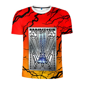 Мужская футболка 3D спортивная с принтом RAMMSTEIN в Новосибирске, 100% полиэстер с улучшенными характеристиками | приталенный силуэт, круглая горловина, широкие плечи, сужается к линии бедра | du hast | mein herz brennt | music. | ohne dich | rammstein | rock | till lindemann | музыка | рамштайн | рок | тилль линдеманн