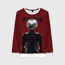 Женский свитшот 3D с принтом Канеки Кен Kaneki Ken в Новосибирске, 100% полиэстер с мягким внутренним слоем | круглый вырез горловины, мягкая резинка на манжетах и поясе, свободная посадка по фигуре | anime | kaneki ken | tokyo ghoul | tokyo ghoul: re | аниме | анимэ | гули | джузо сузуя | канеки кен | кузен йошимура | наки | нишики нишио | ре | ренджи йомо | ризе камиширо | токийский гуль | тоука киришима | ута