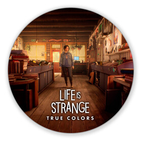 Коврик для мышки круглый с принтом Life Is Strange True Colors в Новосибирске, резина и полиэстер | круглая форма, изображение наносится на всю лицевую часть | art | colors | game | is | life | strange | true | арт | жизнь | игра | краска | настоящий | странная | цвет | штука