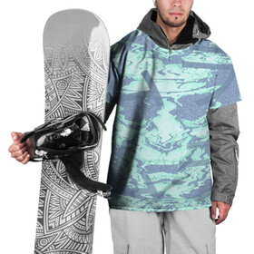 Накидка на куртку 3D с принтом Sea foam samurai в Новосибирске, 100% полиэстер |  | Тематика изображения на принте: воин | иероглифы | маска | самурай | череп | шлем | япония