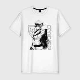Мужская футболка хлопок Slim с принтом Эсдэт в Новосибирске, 92% хлопок, 8% лайкра | приталенный силуэт, круглый вырез ворота, длина до линии бедра, короткий рукав | akame ga kill | empires strongest | esdeath | general esdeath | ice queen | эсдэт