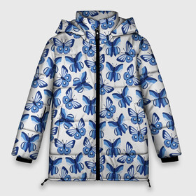 Женская зимняя куртка Oversize с принтом Бабочки Butterflies в Новосибирске, верх — 100% полиэстер; подкладка — 100% полиэстер; утеплитель — 100% полиэстер | длина ниже бедра, силуэт Оверсайз. Есть воротник-стойка, отстегивающийся капюшон и ветрозащитная планка. 

Боковые карманы с листочкой на кнопках и внутренний карман на молнии | aphid | butterflies | butterfly | caterpillar | crested moth | hawkmoth | insect | moth | swallowtail | winged flower | бабочка | бабочки | бражник | гусеница | крылатый цветок | махаон | моль | мотылёк | насекомое | тля | хохлатка