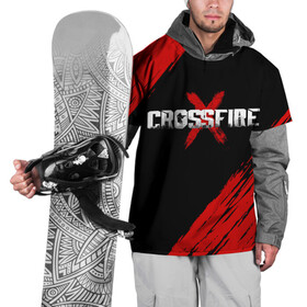 Накидка на куртку 3D с принтом Cross fire X в Новосибирске, 100% полиэстер |  | cross fire | cybersport | fps | game | games | shooter | киберспорт | крос фаер | крос фире | шутер