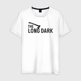 Мужская футболка хлопок с принтом The long dark в Новосибирске, 100% хлопок | прямой крой, круглый вырез горловины, длина до линии бедер, слегка спущенное плечо. | Тематика изображения на принте: game | long dark | survival | the long dark | игра