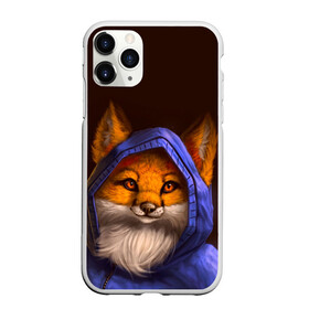 Чехол для iPhone 11 Pro матовый с принтом Лисенок в капюшоне в Новосибирске, Силикон |  | fox | foxy | животное | звери | лиса | лисенок | лисичка | милая | рыжая | фокс
