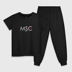 Детская пижама хлопок с принтом MSCside collection | MSC (2021) в Новосибирске, 100% хлопок |  брюки и футболка прямого кроя, без карманов, на брюках мягкая резинка на поясе и по низу штанин
 | 0x000000123 | moscow | moscow side | mscside | москва