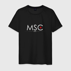 Мужская футболка хлопок с принтом MSCside collection | MSC (2021) в Новосибирске, 100% хлопок | прямой крой, круглый вырез горловины, длина до линии бедер, слегка спущенное плечо. | 0x000000123 | moscow | moscow side | mscside | москва