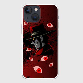 Чехол для iPhone 13 mini с принтом Хеллсинг Hellsing в Новосибирске,  |  | alucard | crazy | devil | eyes | hellsing | horror | human | red | smile | алукард | аниме глаза | аниме персонажи | вампир | герои аниме | глаза | демон | дьявол | злой | зрачки | манга | нечисть | смех | улыбка | хеллсинг | хельсинг