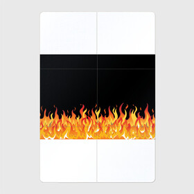 Магнитный плакат 2Х3 с принтом ОГОНЬ И НИЧЕГО ЛИШНЕГО в Новосибирске, Полимерный материал с магнитным слоем | 6 деталей размером 9*9 см | blaze | cs go | csgo | блазе | блейз | вектор | кс го | ксго | на черном фоне | нечего лишнего | огонь | пламя | языки пламени