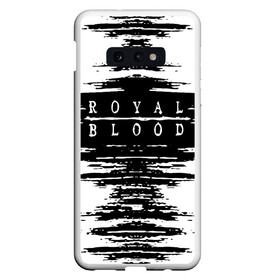 Чехол для Samsung S10E с принтом royal blood в Новосибирске, Силикон | Область печати: задняя сторона чехла, без боковых панелей | alternative rock | ben thatcher | blues rock | drums | garage rock | mike kerr | official music vi | official video | rock duo | royal blod | royal blood | royal blood official | royal blood uk | royal bloods | royalblood | the royal blood