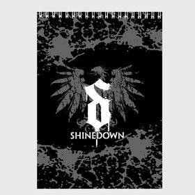 Скетчбук с принтом shinedown в Новосибирске, 100% бумага
 | 48 листов, плотность листов — 100 г/м2, плотность картонной обложки — 250 г/м2. Листы скреплены сверху удобной пружинной спиралью | 45 shinedown | atlantic | atlantic records | brent smith | cut the cord | get up shinedown | music video | official video | rock | shinedown | shinedown (musical group) | shinedown devil | sound of madness | state of my head | zach myers