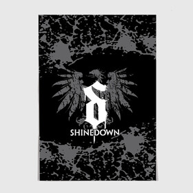 Постер с принтом shinedown в Новосибирске, 100% бумага
 | бумага, плотность 150 мг. Матовая, но за счет высокого коэффициента гладкости имеет небольшой блеск и дает на свету блики, но в отличии от глянцевой бумаги не покрыта лаком | 45 shinedown | atlantic | atlantic records | brent smith | cut the cord | get up shinedown | music video | official video | rock | shinedown | shinedown (musical group) | shinedown devil | sound of madness | state of my head | zach myers