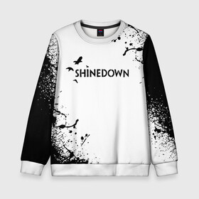 Детский свитшот 3D с принтом shinedown в Новосибирске, 100% полиэстер | свободная посадка, прямой крой, мягкая тканевая резинка на рукавах и понизу свитшота | Тематика изображения на принте: 45 shinedown | atlantic | atlantic records | brent smith | cut the cord | get up shinedown | music video | official video | rock | shinedown | shinedown (musical group) | shinedown devil | sound of madness | state of my head | zach myers