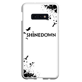 Чехол для Samsung S10E с принтом shinedown в Новосибирске, Силикон | Область печати: задняя сторона чехла, без боковых панелей | 45 shinedown | atlantic | atlantic records | brent smith | cut the cord | get up shinedown | music video | official video | rock | shinedown | shinedown (musical group) | shinedown devil | sound of madness | state of my head | zach myers