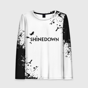 Женский лонгслив 3D с принтом shinedown в Новосибирске, 100% полиэстер | длинные рукава, круглый вырез горловины, полуприлегающий силуэт | 45 shinedown | atlantic | atlantic records | brent smith | cut the cord | get up shinedown | music video | official video | rock | shinedown | shinedown (musical group) | shinedown devil | sound of madness | state of my head | zach myers