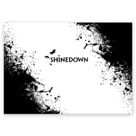 Поздравительная открытка с принтом shinedown в Новосибирске, 100% бумага | плотность бумаги 280 г/м2, матовая, на обратной стороне линовка и место для марки
 | 45 shinedown | atlantic | atlantic records | brent smith | cut the cord | get up shinedown | music video | official video | rock | shinedown | shinedown (musical group) | shinedown devil | sound of madness | state of my head | zach myers