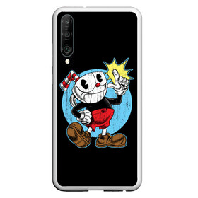 Чехол для Honor P30 с принтом CUPHEAD КАПХЕД в Новосибирске, Силикон | Область печати: задняя сторона чехла, без боковых панелей | Тематика изображения на принте: art | cartoon | cup | cuphead | devil | dice | game | king | mugman | the | арт | бос | босс | голова | демон | дьявол | игра | капхед | магмен | мультик | мультфильм | платформер | чаша | чашка | человек | черт