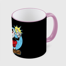 Кружка с принтом CUPHEAD КАПХЕД в Новосибирске, керамика | ёмкость 330 мл | art | cartoon | cup | cuphead | devil | dice | game | king | mugman | the | арт | бос | босс | голова | демон | дьявол | игра | капхед | магмен | мультик | мультфильм | платформер | чаша | чашка | человек | черт