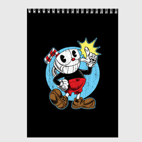 Скетчбук с принтом CUPHEAD КАПХЕД в Новосибирске, 100% бумага
 | 48 листов, плотность листов — 100 г/м2, плотность картонной обложки — 250 г/м2. Листы скреплены сверху удобной пружинной спиралью | art | cartoon | cup | cuphead | devil | dice | game | king | mugman | the | арт | бос | босс | голова | демон | дьявол | игра | капхед | магмен | мультик | мультфильм | платформер | чаша | чашка | человек | черт