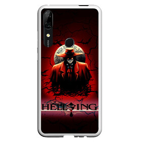 Чехол для Honor P Smart Z с принтом HELLSING SSS в Новосибирске, Силикон | Область печати: задняя сторона чехла, без боковых панелей | bats | cracked | hellsing film | hellsing lettering | hellsing print | helsing | red | van hellsing | ван хельсинг | красный | летучие мыши | надпись хельсинг | принт хельсинг | трещены | фильм хельсинг | хельсинг