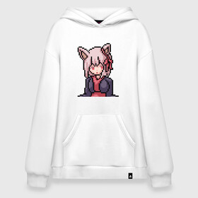 Худи SuperOversize хлопок с принтом Pixel art anime в Новосибирске, 70% хлопок, 30% полиэстер, мягкий начес внутри | карман-кенгуру, эластичная резинка на манжетах и по нижней кромке, двухслойный капюшон
 | anime | art | girl | manga | pixel | аниме | арт | девушка | манга | пиксель