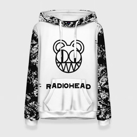 Женская толстовка 3D с принтом radiohead в Новосибирске, 100% полиэстер  | двухслойный капюшон со шнурком для регулировки, мягкие манжеты на рукавах и по низу толстовки, спереди карман-кенгуру с мягким внутренним слоем. | colin greenwood | dead air space | ed o’brien | eob | greenwood brothers | jnny | jonny and thom | jonny greenwood | nigel godrich | phil selway | radio head | radiohead | selway | thm yrk | tom yorke | xl | xl recordings | джонни гринвуд | колин гринвуд 