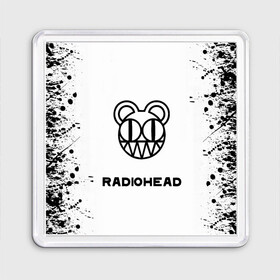 Магнит 55*55 с принтом radiohead в Новосибирске, Пластик | Размер: 65*65 мм; Размер печати: 55*55 мм | Тематика изображения на принте: colin greenwood | dead air space | ed o’brien | eob | greenwood brothers | jnny | jonny and thom | jonny greenwood | nigel godrich | phil selway | radio head | radiohead | selway | thm yrk | tom yorke | xl | xl recordings | джонни гринвуд | колин гринвуд 