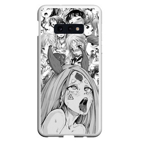 Чехол для Samsung S10E с принтом KAGUYA AHEGAO чернобелое в Новосибирске, Силикон | Область печати: задняя сторона чехла, без боковых панелей | Тематика изображения на принте: ahegao | japanese anime | kaguya | kawai | kowai | oppai | otaku | senpai | sugoi | waifu | yandere | ахегао | кагуя | ковай | отаку | семпай | сенпай | сэмпай | яндере | японская анимация