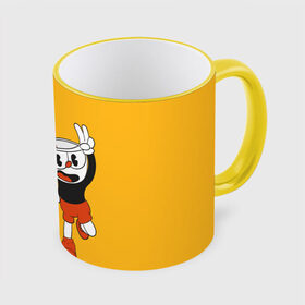 Кружка с полной запечаткой с принтом CUPHEAD в Новосибирске, керамика | ёмкость 330 мл | Тематика изображения на принте: art | cartoon | cup | cuphead | devil | dice | game | king | mugman | the | арт | бос | босс | голова | демон | дьявол | игра | капхед | магмен | мультик | мультфильм | платформер | чаша | чашка | человек | черт