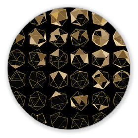 Коврик для мышки круглый с принтом Геометрические фигуры в Новосибирске, резина и полиэстер | круглая форма, изображение наносится на всю лицевую часть | геометрические фигуры | геометрия | графика | рисунок | чертежи