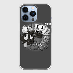 Чехол для iPhone 13 Pro с принтом CUPHEAD в Новосибирске,  |  | Тематика изображения на принте: art | cartoon | cup | cuphead | devil | dice | game | king | mugman | the | арт | бос | босс | голова | демон | дьявол | игра | капхед | магмен | мультик | мультфильм | платформер | чаша | чашка | человек | черт