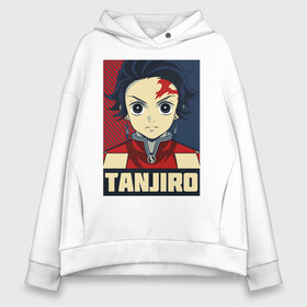 Женское худи Oversize хлопок с принтом Tanjirou Kimetsu no Yaiba в Новосибирске, френч-терри — 70% хлопок, 30% полиэстер. Мягкий теплый начес внутри —100% хлопок | боковые карманы, эластичные манжеты и нижняя кромка, капюшон на магнитной кнопке | demon slayer | kamado | kimetsu no yaiba | nezuko | tanjiro | аниме | гию томиока | зеницу агацума | иноске хашибира | камадо | клинок | корзинная девочка | манга | музан кибуцуджи | незуко | рассекающий демонов | танджиро