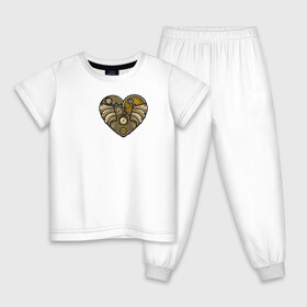 Детская пижама хлопок с принтом Steampunk Сердце в Новосибирске, 100% хлопок |  брюки и футболка прямого кроя, без карманов, на брюках мягкая резинка на поясе и по низу штанин
 | game | heart | steampunk | игры | механический | сердце | стимпанк | часы | шестеренки