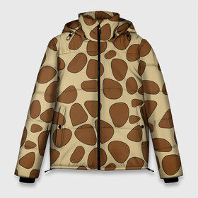 Мужская зимняя куртка 3D с принтом Шкура жирафа в Новосибирске, верх — 100% полиэстер; подкладка — 100% полиэстер; утеплитель — 100% полиэстер | длина ниже бедра, свободный силуэт Оверсайз. Есть воротник-стойка, отстегивающийся капюшон и ветрозащитная планка. 

Боковые карманы с листочкой на кнопках и внутренний карман на молнии. | Тематика изображения на принте: abstract | animal | decoration | decorative | design | fabric | fur | giraffe | illustration | nature | pattern | print | safari | skin | textile | texture | wallpaper | wild | wildlife | африка | джунглиfashion | животные | жираф | природа | сафари | тек