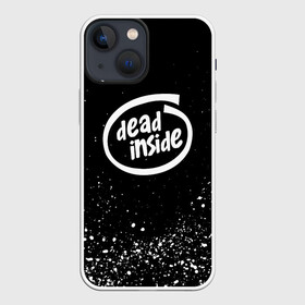Чехол для iPhone 13 mini с принтом DEAD INSIDE в Новосибирске,  |  | dead inside | dont open | гуль | дед инсайт | дединсайт | дэд инсайт | дэдинсайт | интроверт | кен канеки | мертв внутри | мертвый внутри