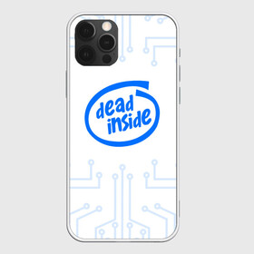 Чехол для iPhone 12 Pro с принтом DEAD INSIDE в Новосибирске, силикон | область печати: задняя сторона чехла, без боковых панелей | dead inside | dont open | гуль | дед инсайт | дединсайт | дэд инсайт | дэдинсайт | интроверт | кен канеки | мертв внутри | мертвый внутри