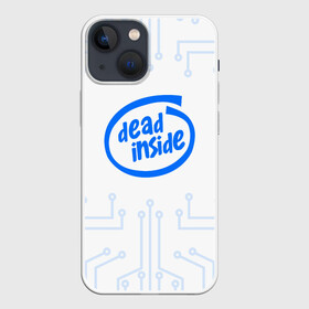 Чехол для iPhone 13 mini с принтом DEAD INSIDE в Новосибирске,  |  | dead inside | dont open | гуль | дед инсайт | дединсайт | дэд инсайт | дэдинсайт | интроверт | кен канеки | мертв внутри | мертвый внутри