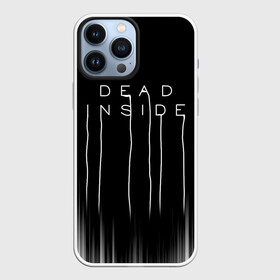 Чехол для iPhone 13 Pro Max с принтом DEAD INSIDE | DEATH STRANDING в Новосибирске,  |  | Тематика изображения на принте: dead inside | dont open | гуль | дед инсайт | дединсайт | дэд инсайт | дэдинсайт | интроверт | кен канеки | мертв внутри | мертвый внутри