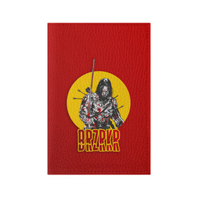 Обложка для паспорта матовая кожа с принтом BRZRKR (киану ривз) в Новосибирске, натуральная матовая кожа | размер 19,3 х 13,7 см; прозрачные пластиковые крепления | berserker | brzrkr | берсерк | воитель | киану ривз | комикс