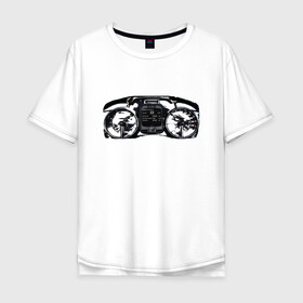 Мужская футболка хлопок Oversize с принтом Панель приборов суперкара в Новосибирске, 100% хлопок | свободный крой, круглый ворот, “спинка” длиннее передней части | koenigsegg | гиперкар | панель приборов | приборы авто | суперкар