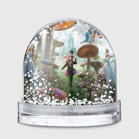 Игрушка Снежный шар с принтом Алиса в Новосибирске, Пластик | Изображение внутри шара печатается на глянцевой фотобумаге с двух сторон | абстракция | алиса | арт | рендеринг | страна чудес