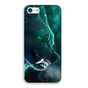 Чехол для iPhone 5/5S матовый с принтом ВОЛЧИЙ ОСКАЛ в Новосибирске, Силикон | Область печати: задняя сторона чехла, без боковых панелей | animal | beast | grey | roar | wolf | взгляд | волк | волчара | волчица | волчок | животное | зверь | зелёный | зло | злой волк | зубы | клык | кот | неон | неоновый | оскал | пасть | природа | рык | свечение | серый